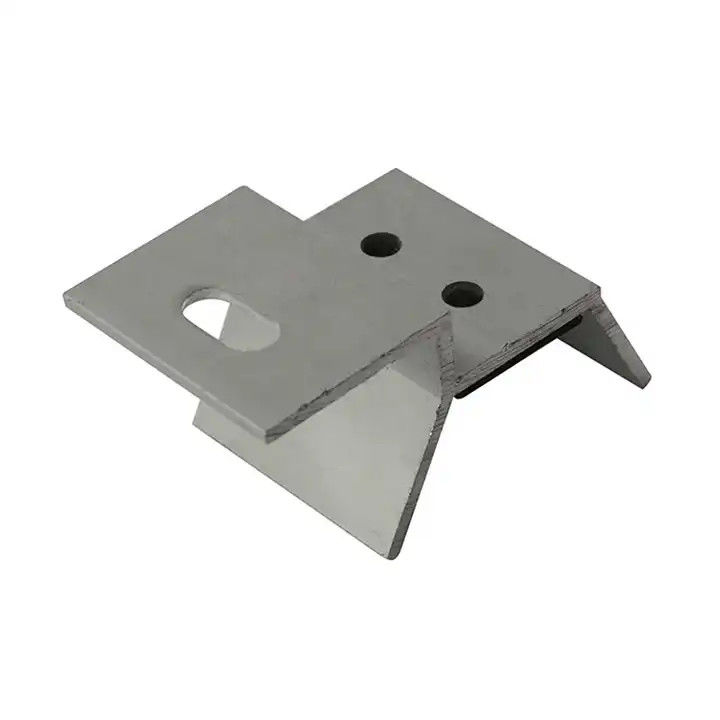 Metal atap panel surya aluminium perlengkapan atap PV instalasi kit perlengkapan atap jahitan vertikal dari produsen Cina