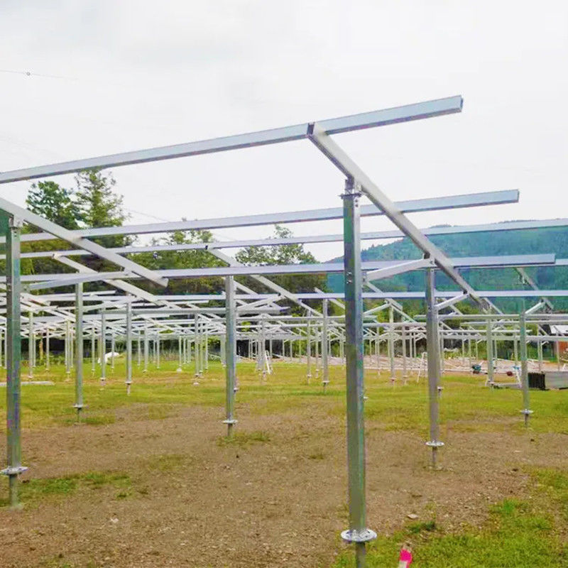 Sistem pemasangan surya tanah aluminium yang dapat disesuaikan Ketahanan korosi untuk instalasi surya