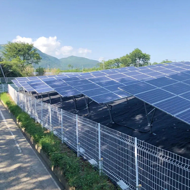 Sistem pemasangan surya tanah aluminium yang dapat disesuaikan Ketahanan korosi untuk instalasi surya