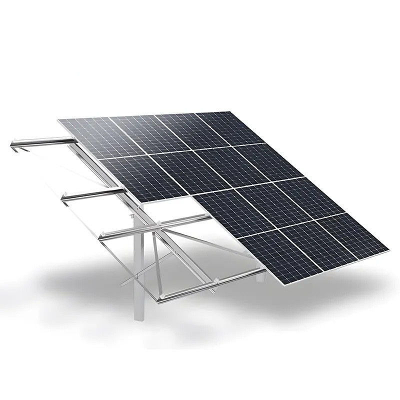 Hot Dip Galvanized 0-60 Degree Tilt Angle Solar Mounting System Aluminium Zinc Magnesium Coated