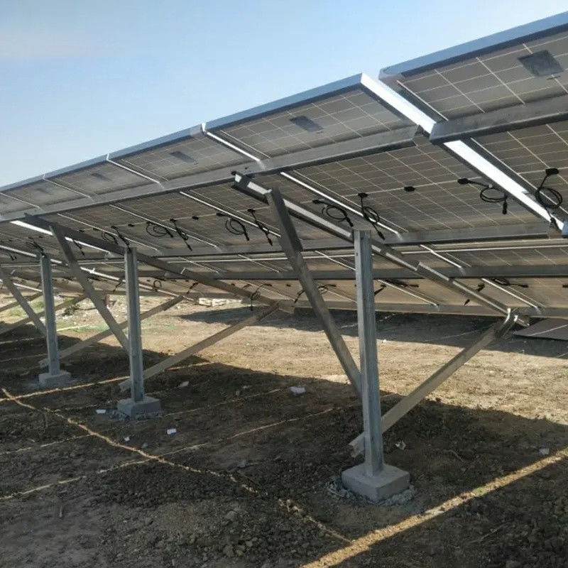 Hot Dip Galvanized 0-60 Degree Tilt Angle Solar Mounting System Aluminium Zinc Magnesium Coated