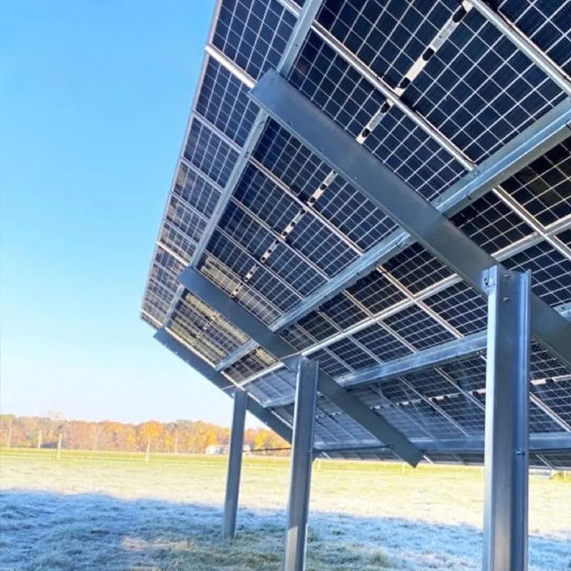 Hot Dip Galvanized 0-60 Degree Tilt Angle Solar Mounting System Aluminium Zinc Magnesium Coated
