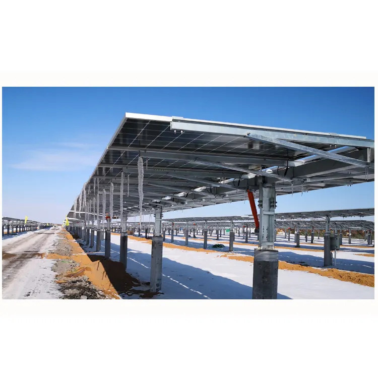 Sistem pelacakan fotovoltaik sumbu tunggal impor dari pabrik Cina + sistem pembersihan panel fotovoltaik sendiri