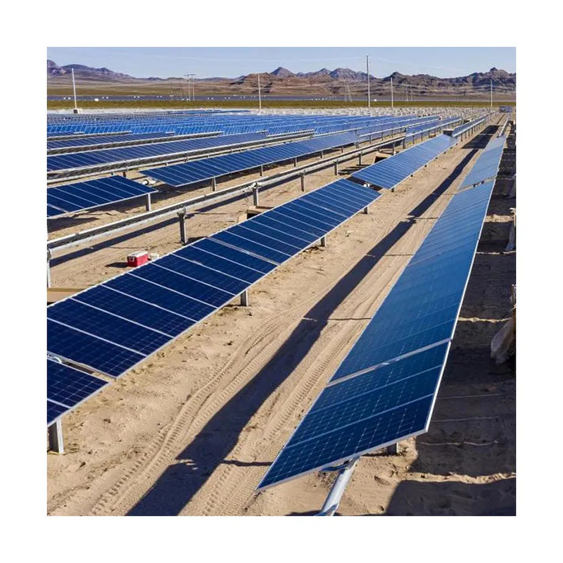 Sistem pelacakan fotovoltaik sumbu tunggal impor dari pabrik Cina + sistem pembersihan panel fotovoltaik sendiri