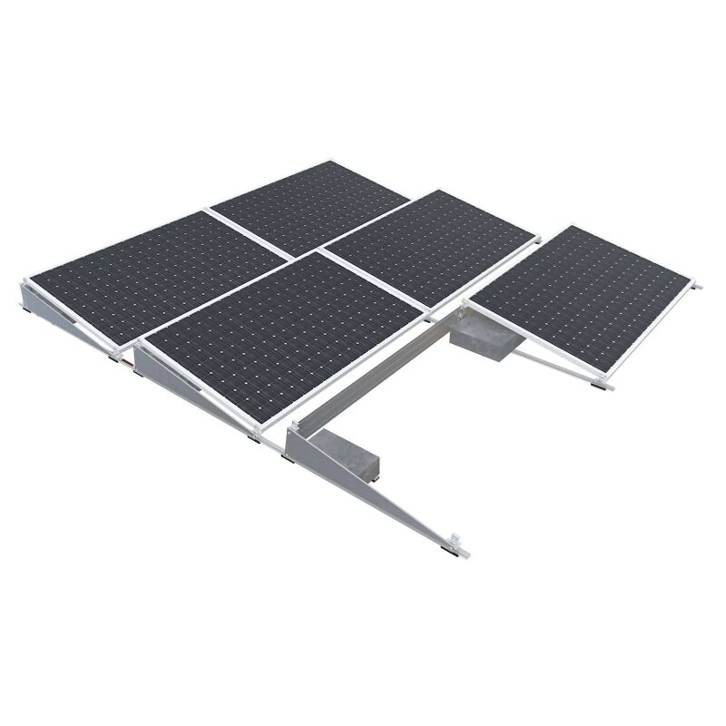 Durable Solar Panel Mounting Brackets Made of Aluminum Alloy with Anodized Surface Suitable for Various Installation Environments
