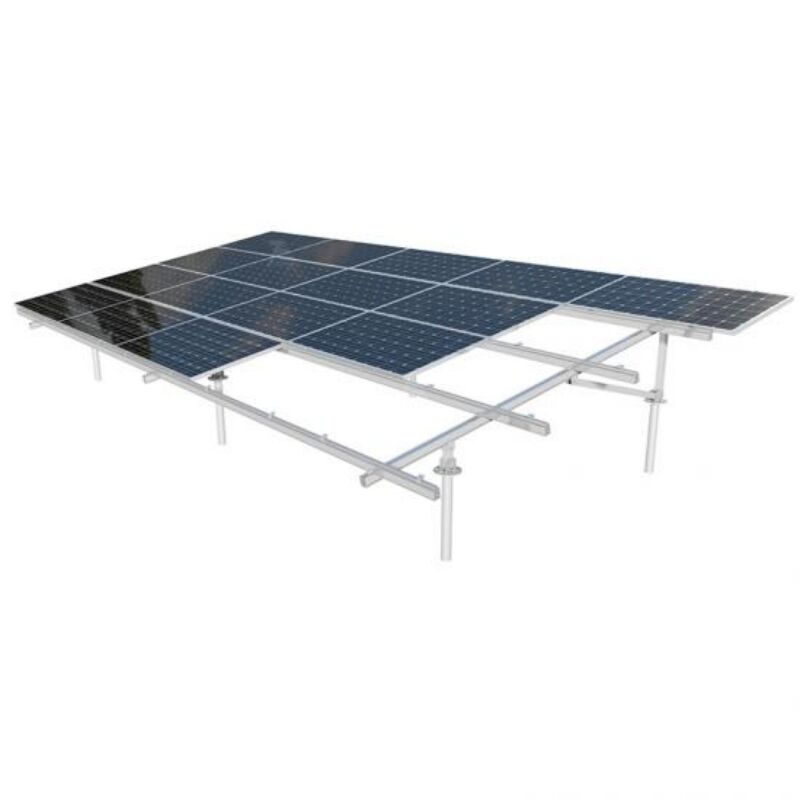 Heavy Duty Solar Panel Mounting Brackets Offering Flexible Installation Options Including Concrete Base Earth Ground and Slopes