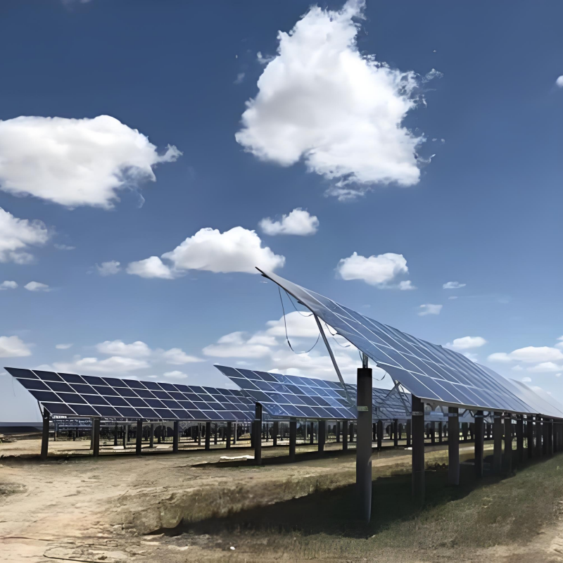 Ground Solar Mounting Brackets constructed with alloy steel and aluminum alloy materials ensuring stability and longevity